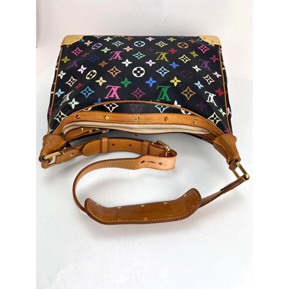 Louis Vuitton Takashi Murakami Black Multicolore Boulogne Monogram Shoulder Bag - Picture 8 of 16